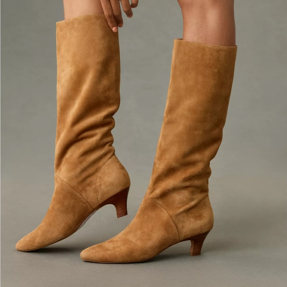 Anthropologie Silent D Erena Kitten Heel Suede Boot SZ 41 NIB - Picture 2 of 5